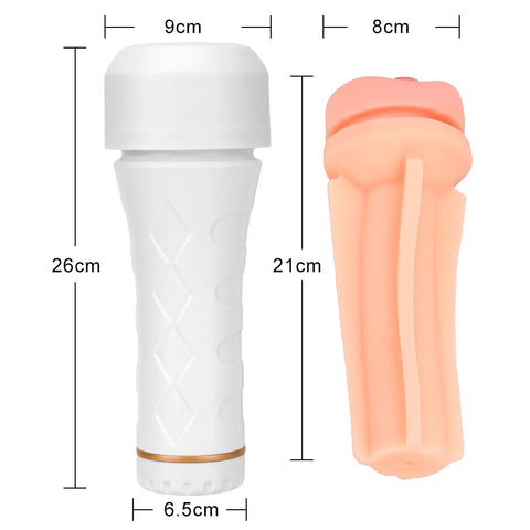 (Men) Real Pussy Artificial Vagina Sexy Light Shape Big Male Masturbation Cup Penis Pump